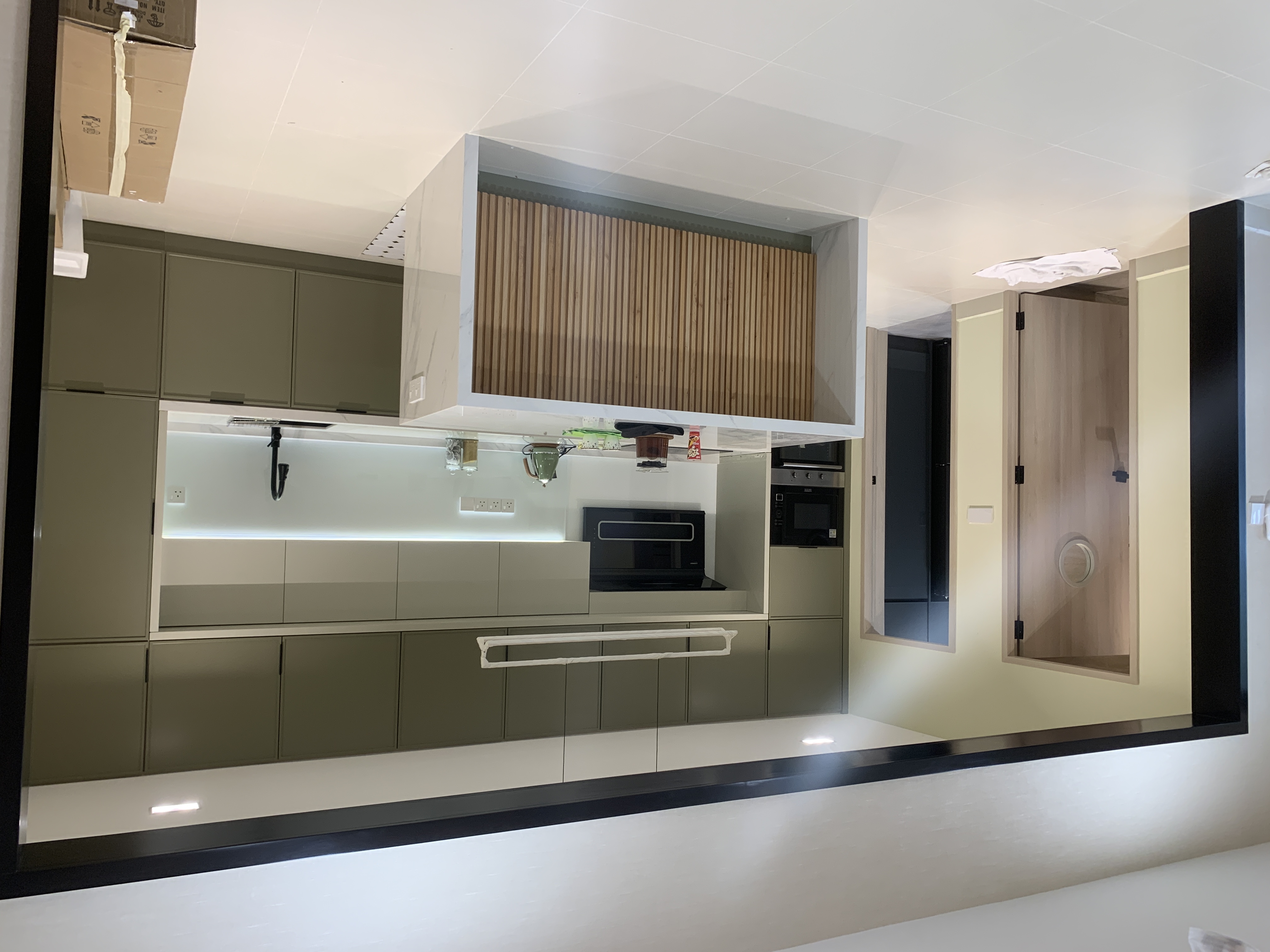 Bandar Utama residential renovation kitchen with island and timber detailing