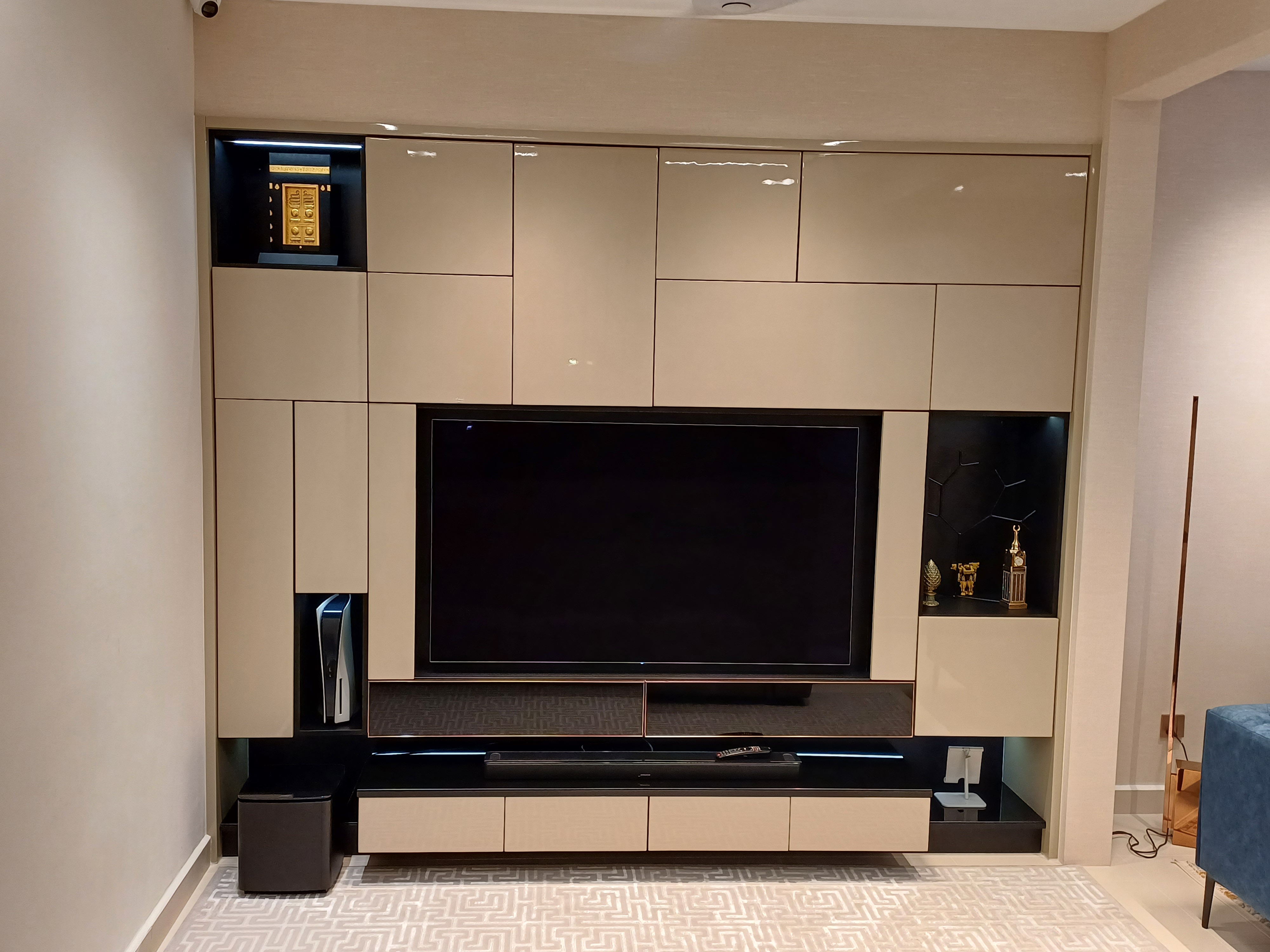 Bandar Utama living room television wall