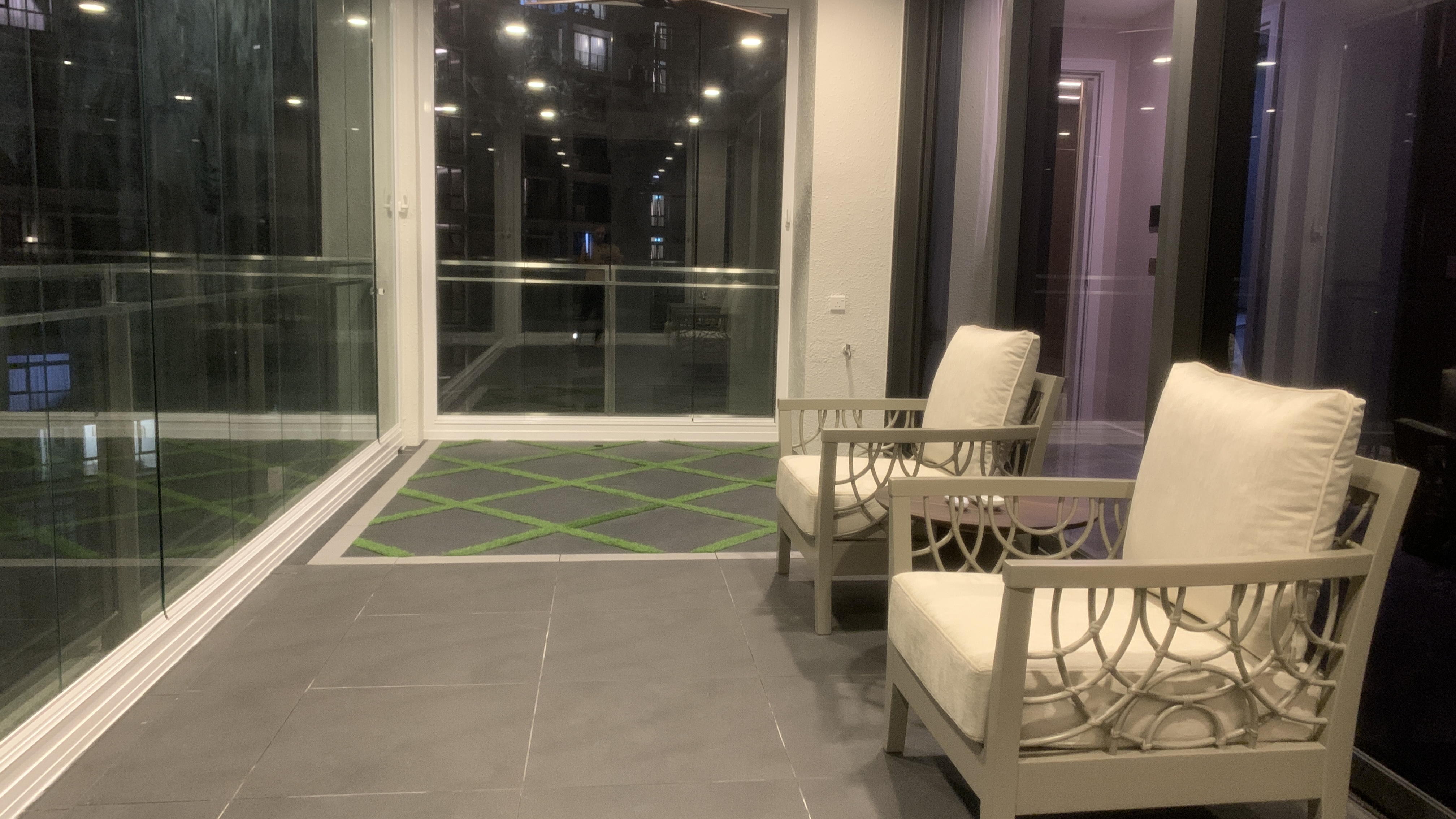 Park Regent enclosed balcony